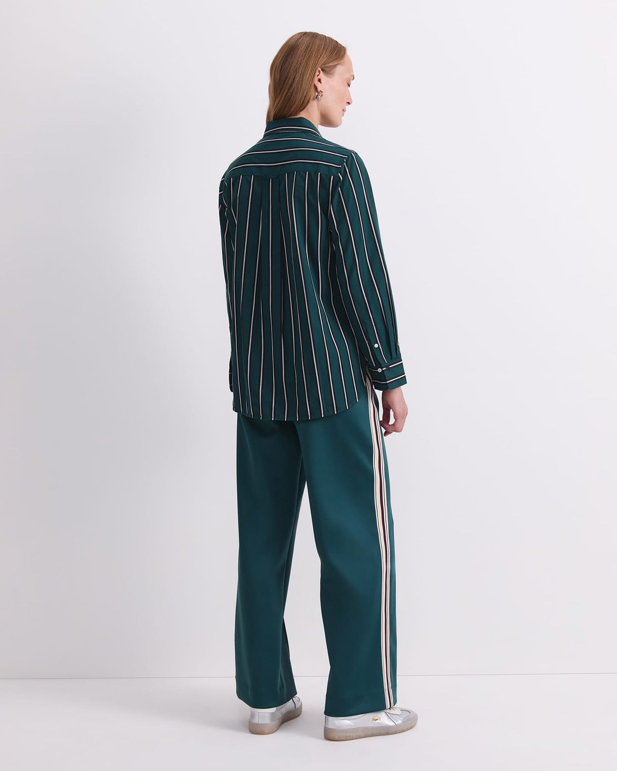 Jade Stripe Long Sleeve Shirt