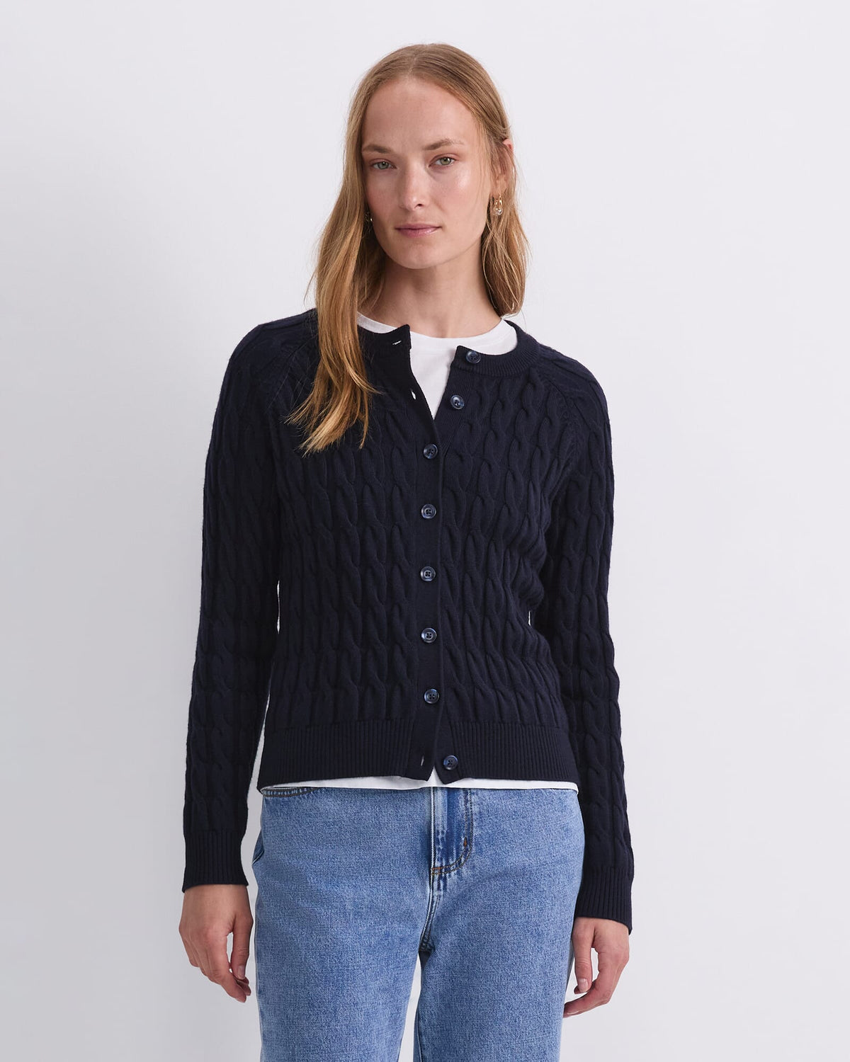 Merino Cable Cardigan