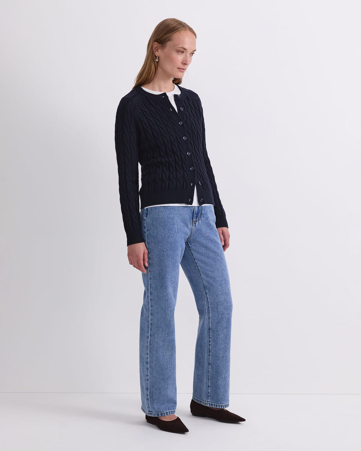 Merino Cable Cardigan