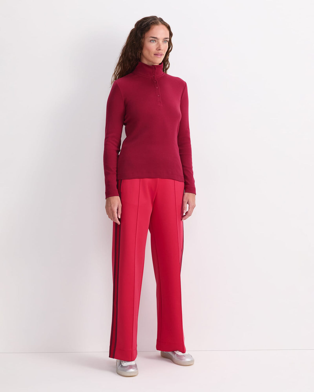 Lucy Snap Funnel Neck Top