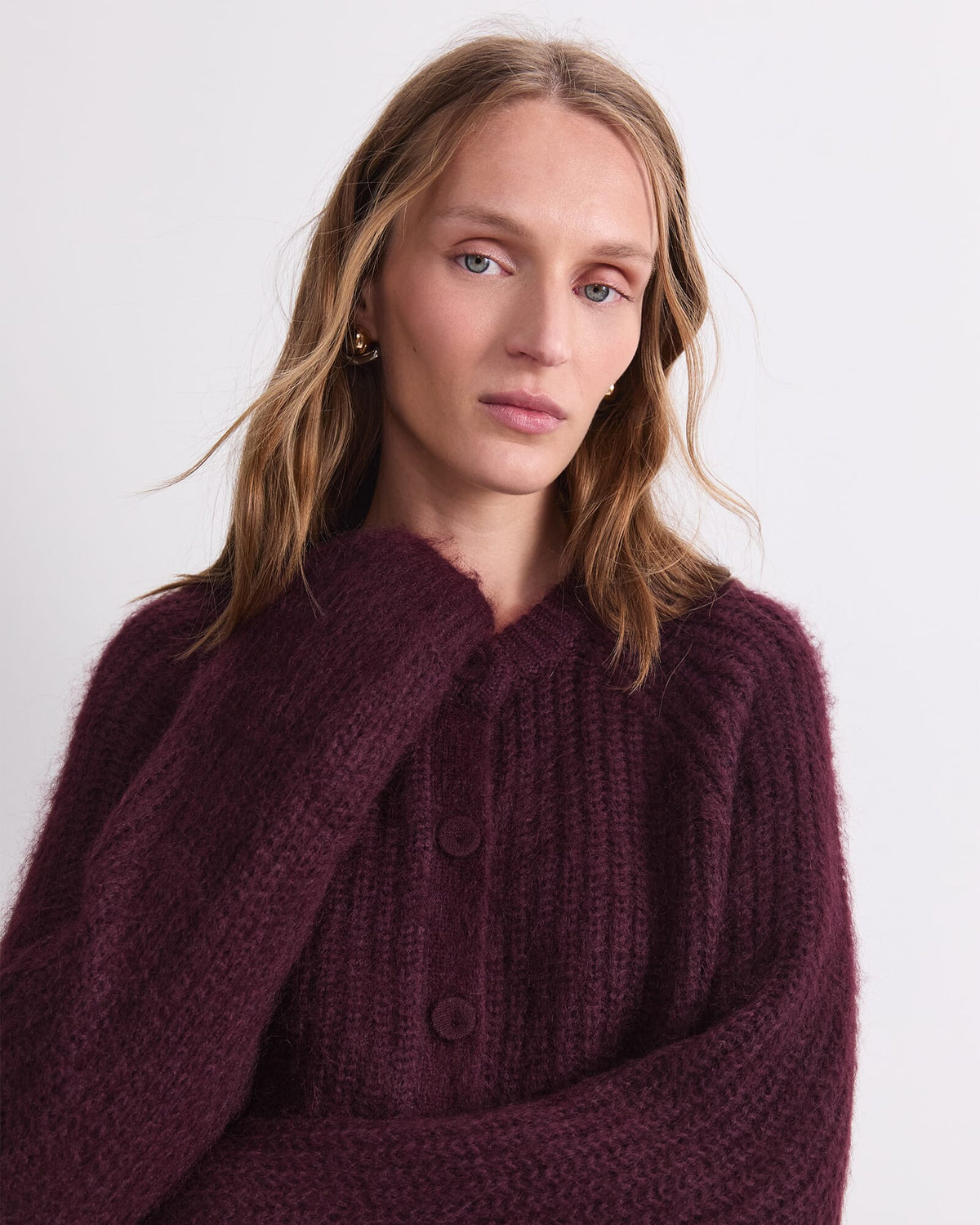 Tatiana Mohair Twist Cardigan