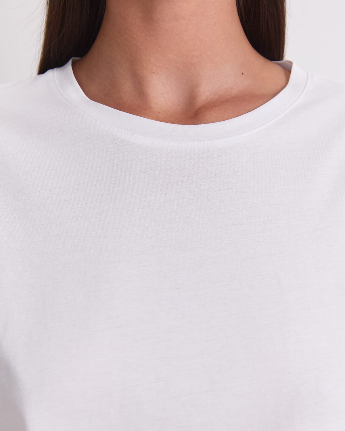 Mercerised Cotton Three Quarter Sleeve Tee