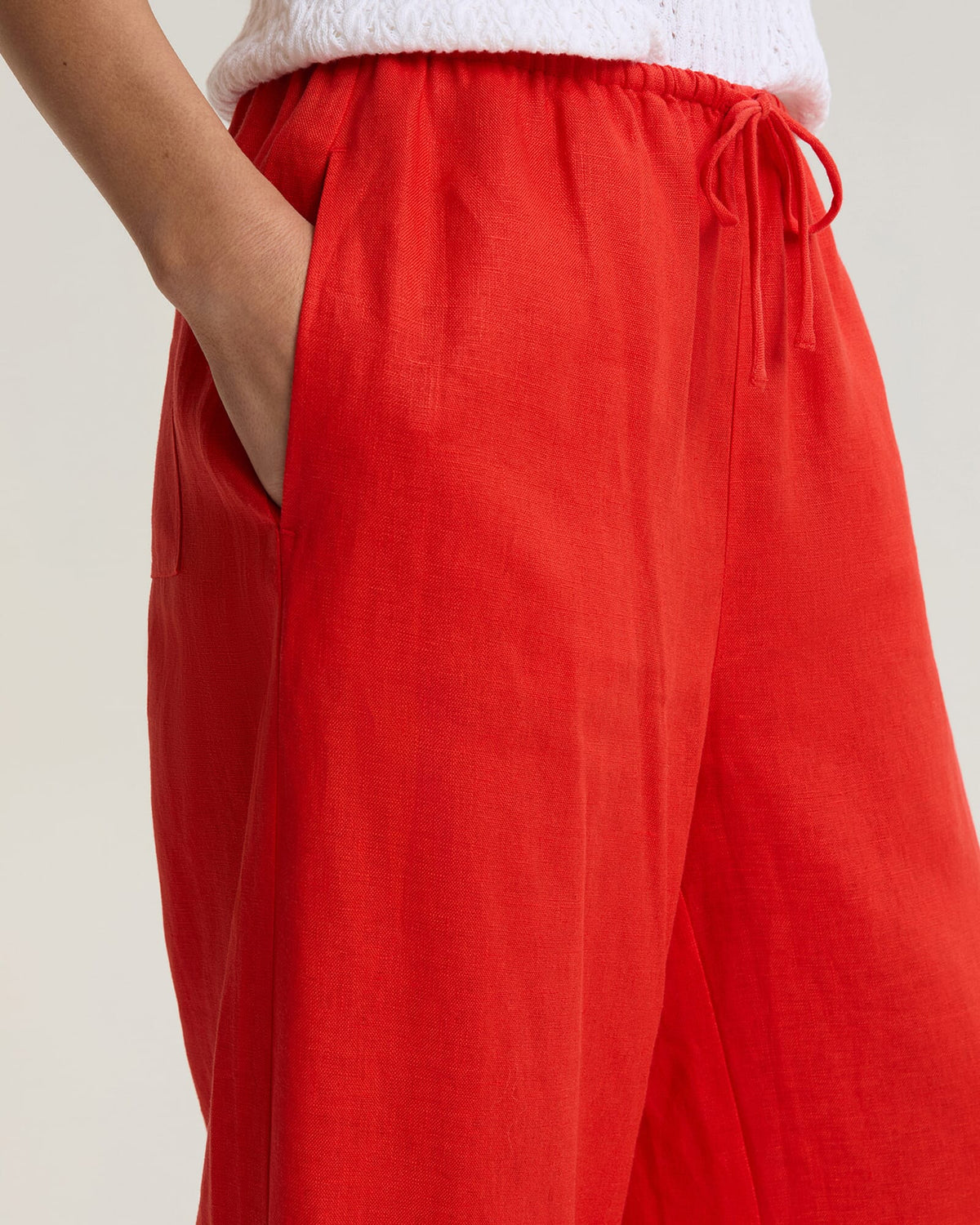 Ariana Wide Leg Linen Pant