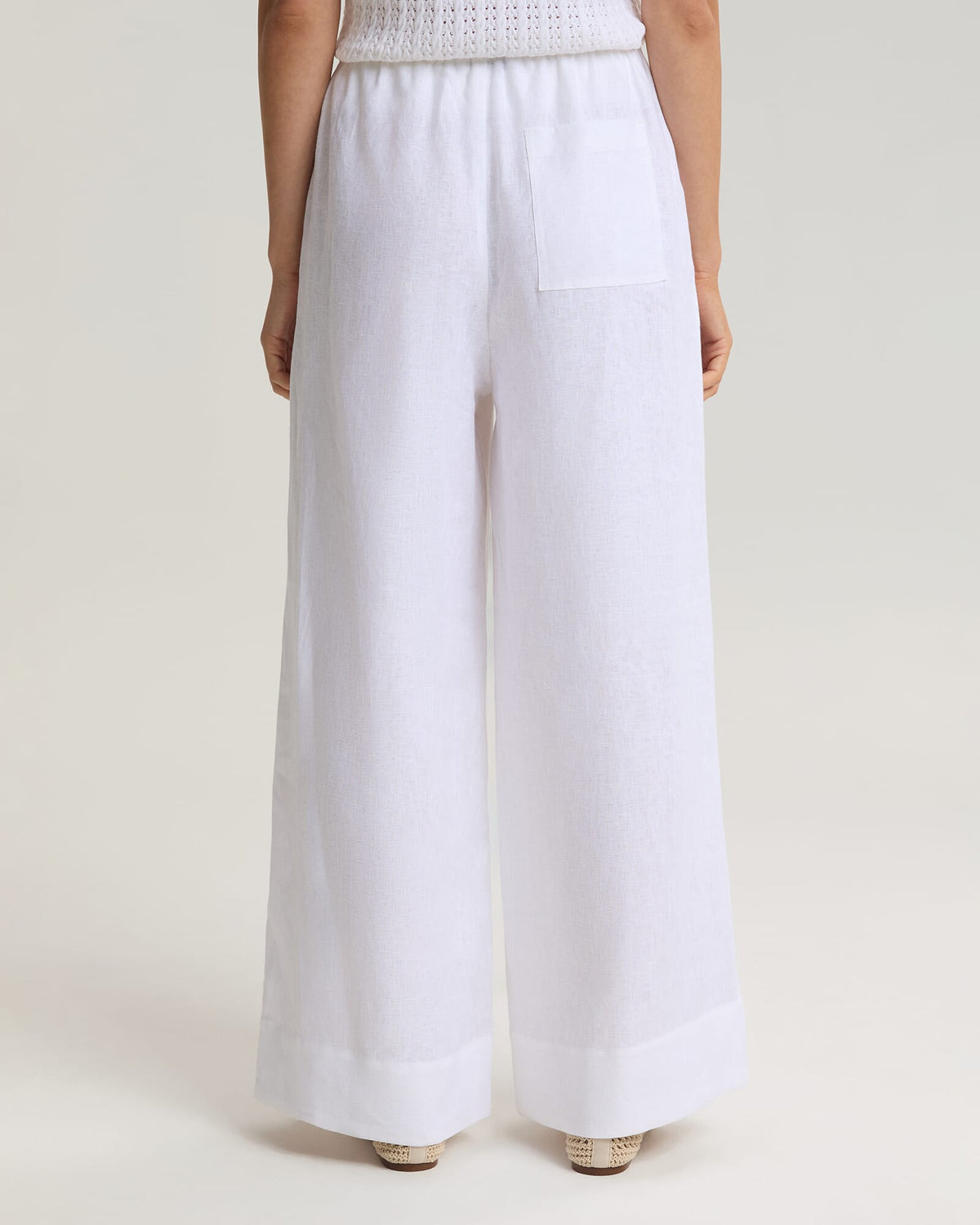 Ariana Wide Leg Linen Pant