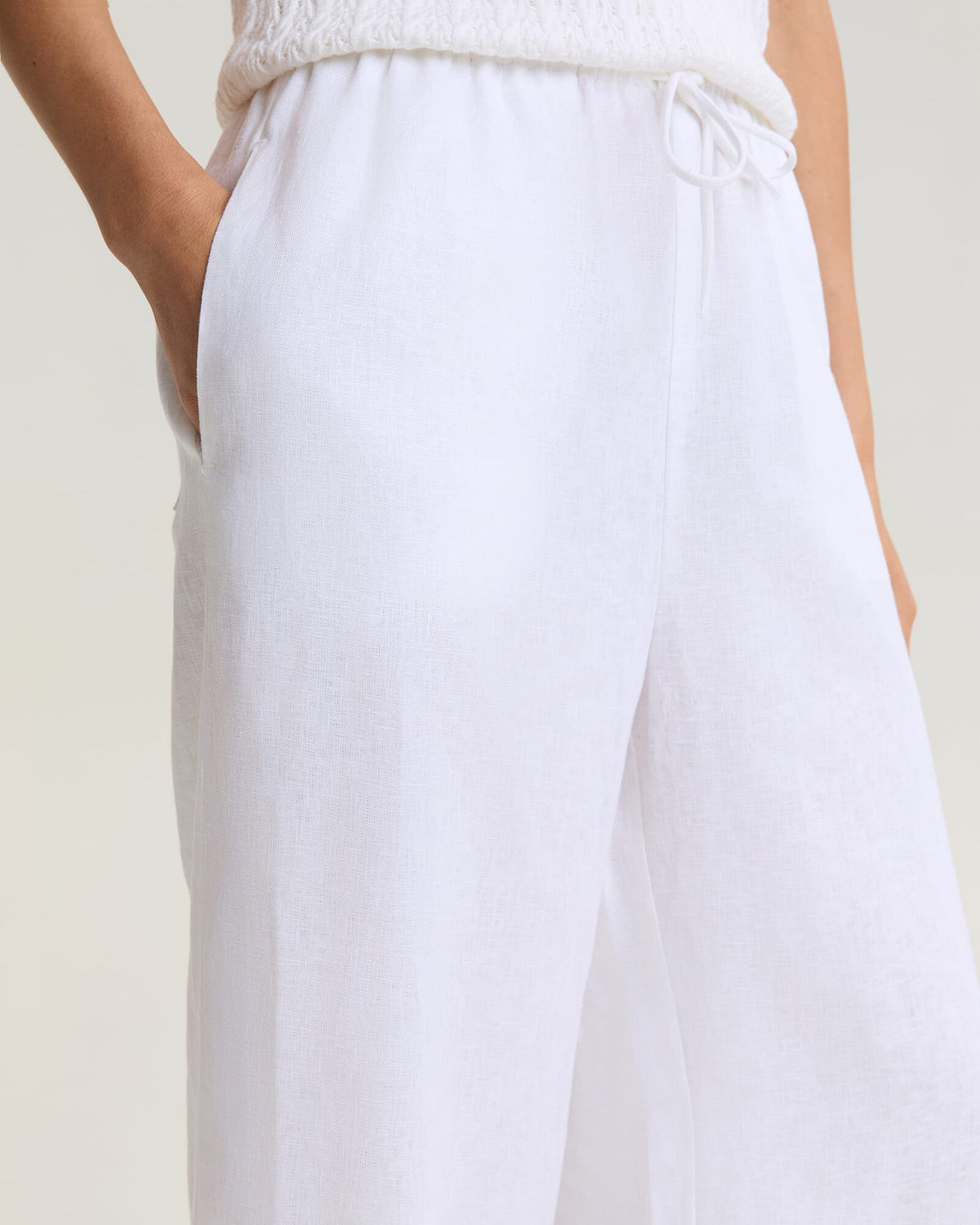 Ariana Wide Leg Linen Pant