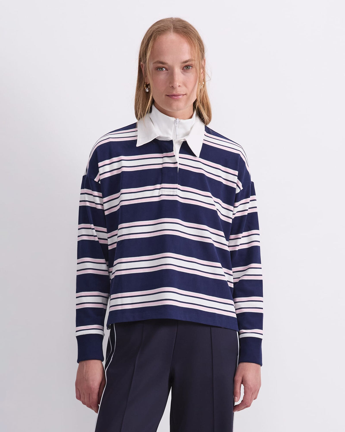 Kiaya Cropped Rugby Shirt
