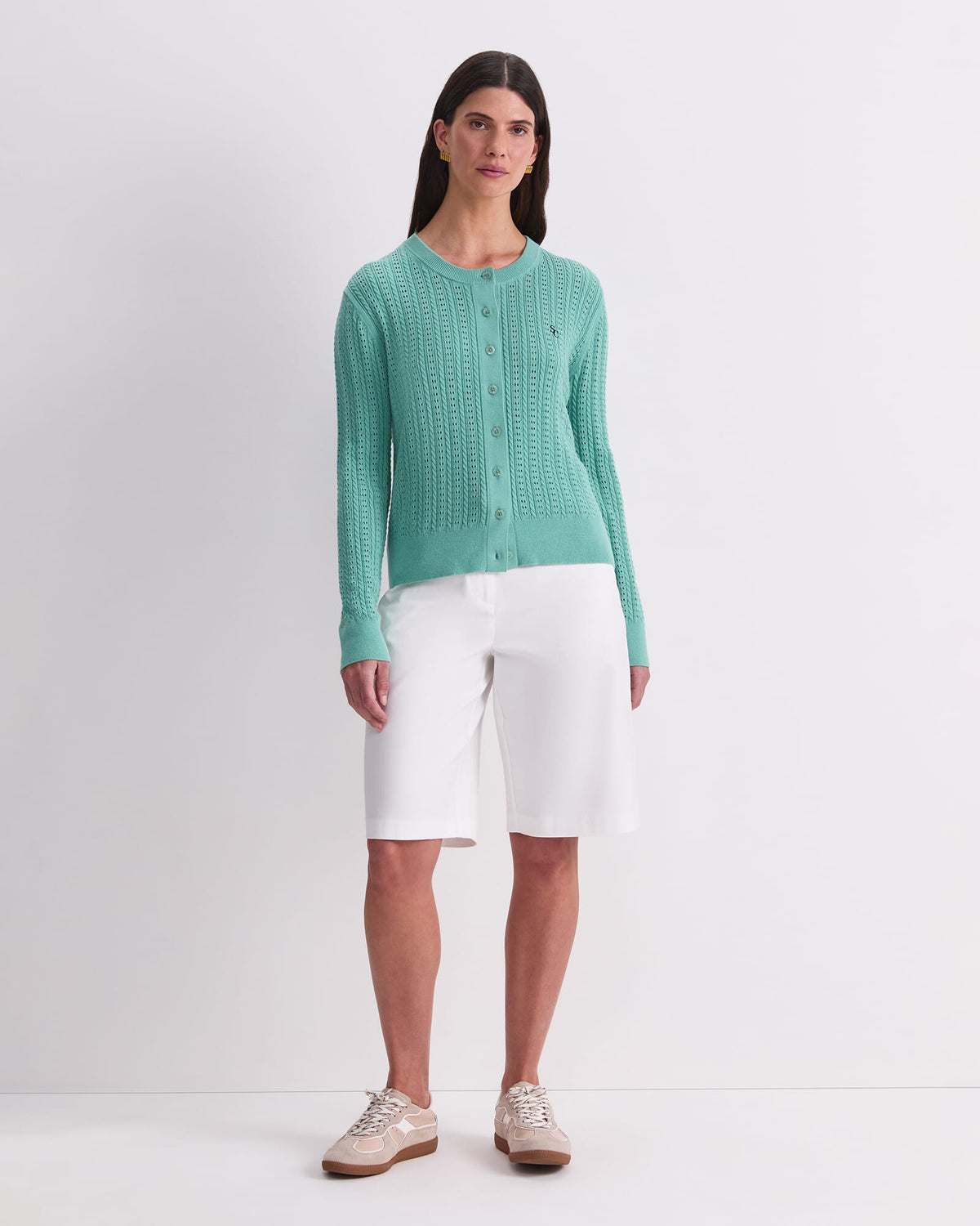 Elka Cable Pointelle Cardigan