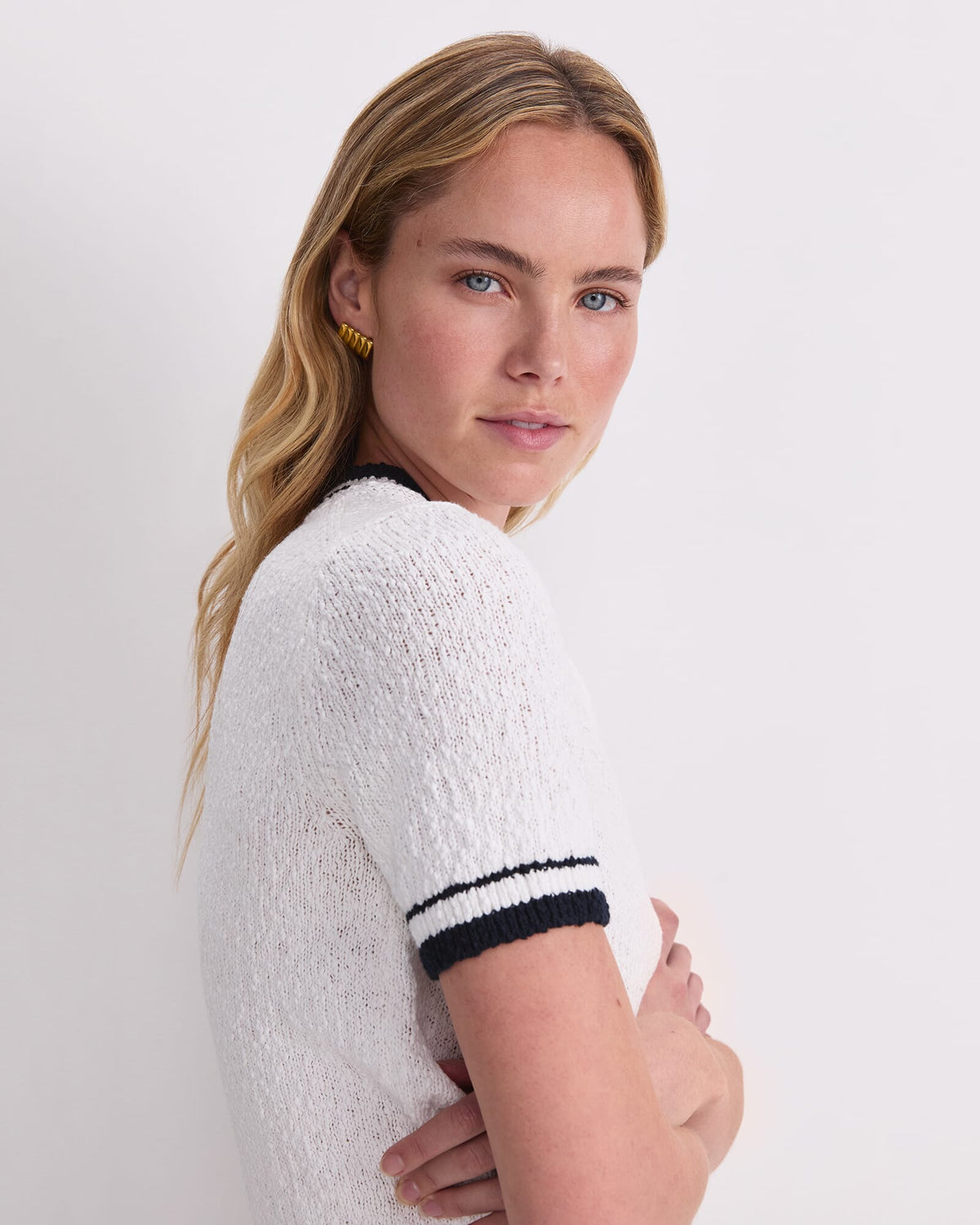 Cotton Crew Neck Knit
