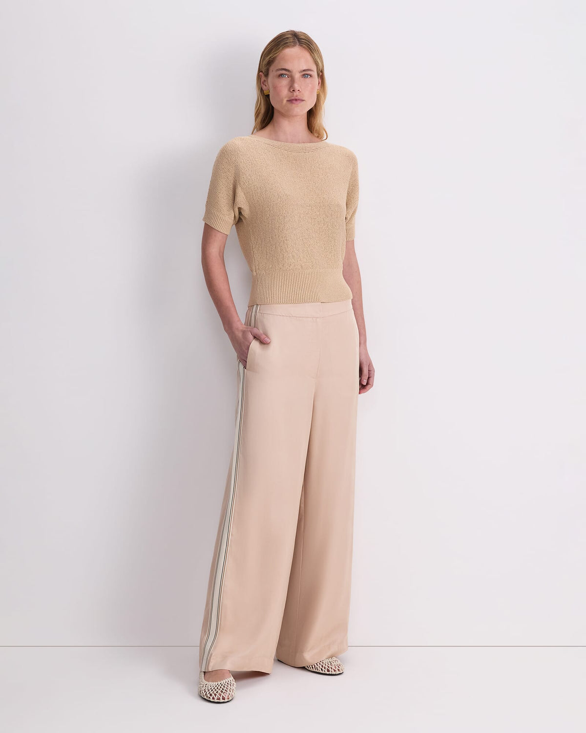 Josie Tape Yarn Batwing Tee