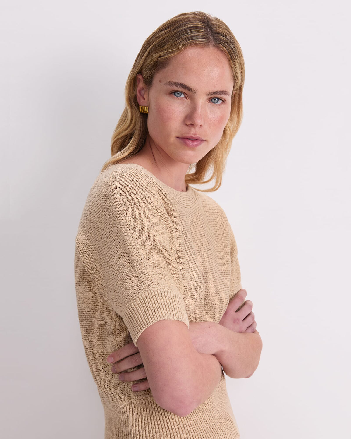 Josie Tape Yarn Batwing Tee