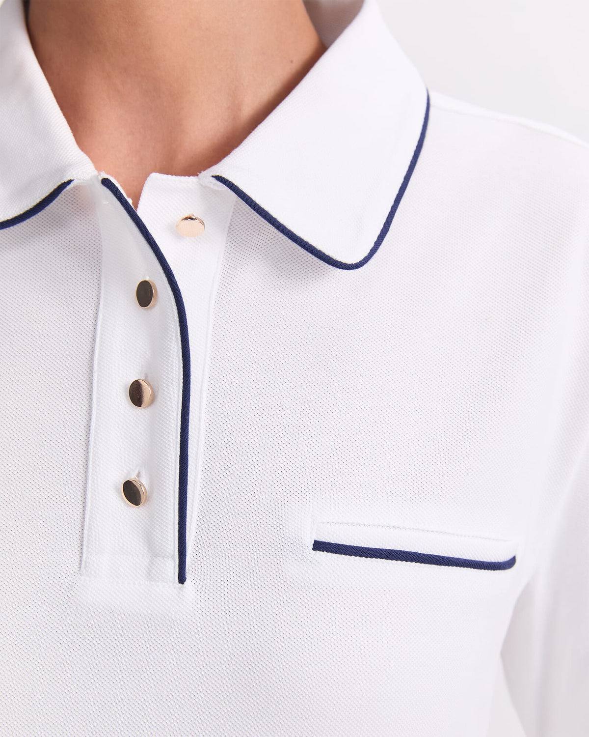 Tara Tipped Pique Polo