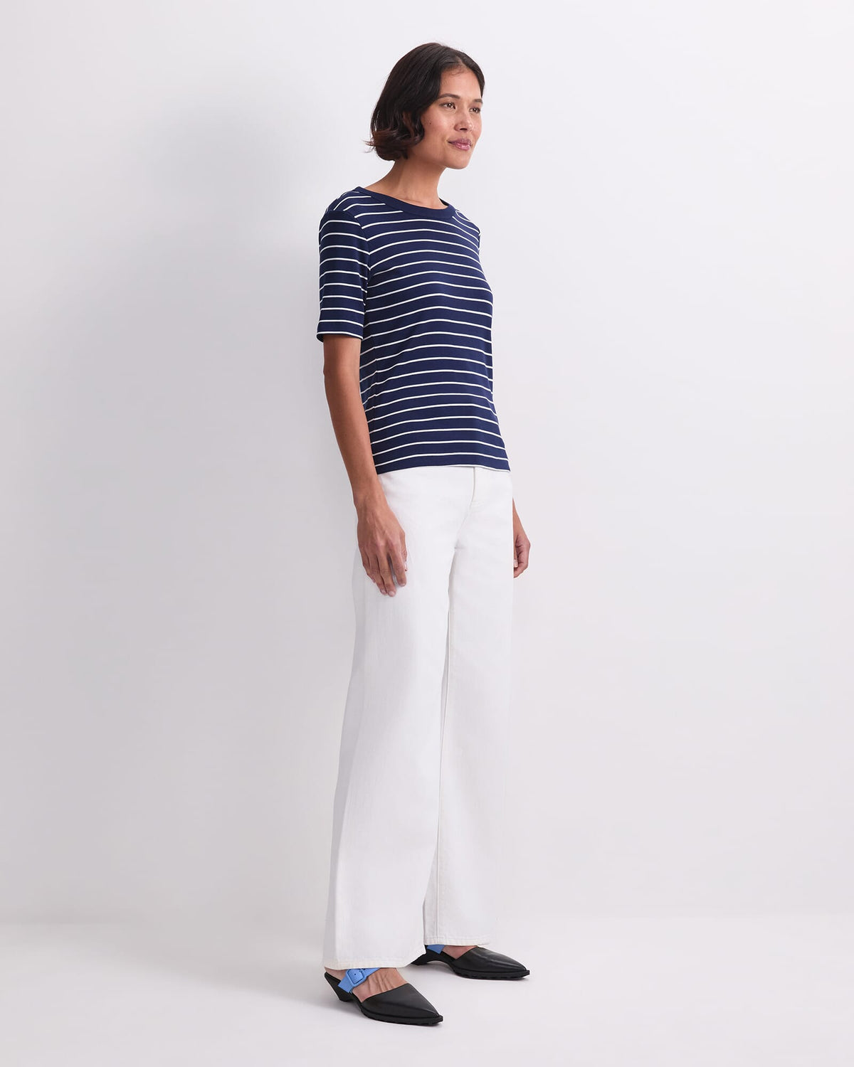 Heidi Stripe Short Sleeve Tee