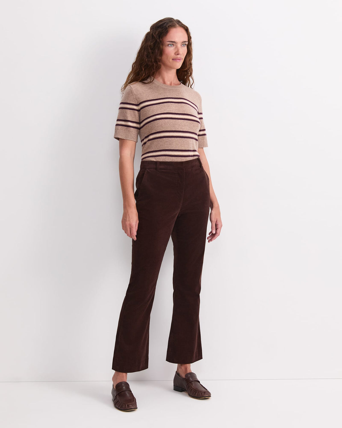 Thea Kick Flare Velvet Pant
