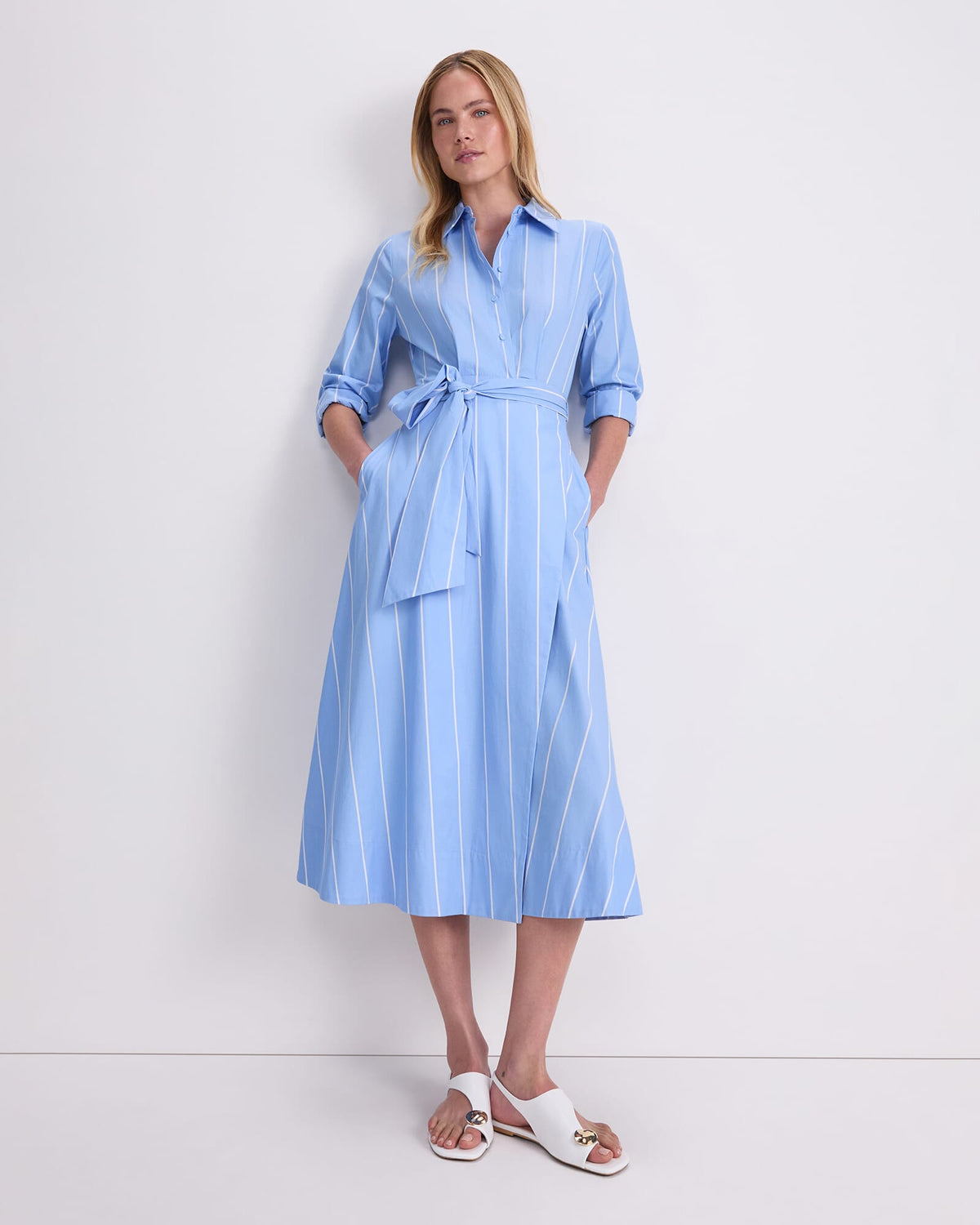 Etta Stripe Sarong Dress