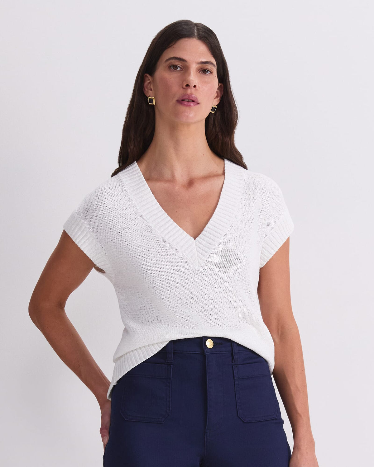 Josie Tape Yarn V-Neck Tank