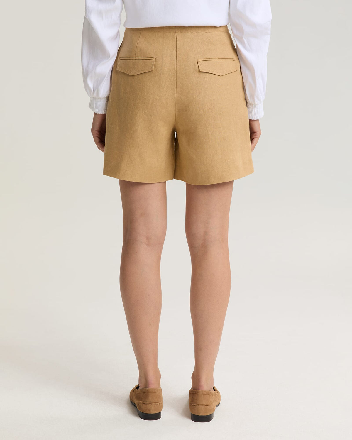 Ivy Linen Pleat Short