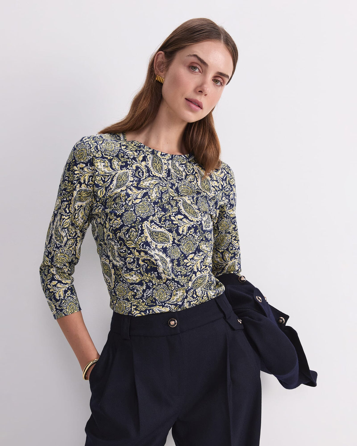 Paisley Mercerised Tee