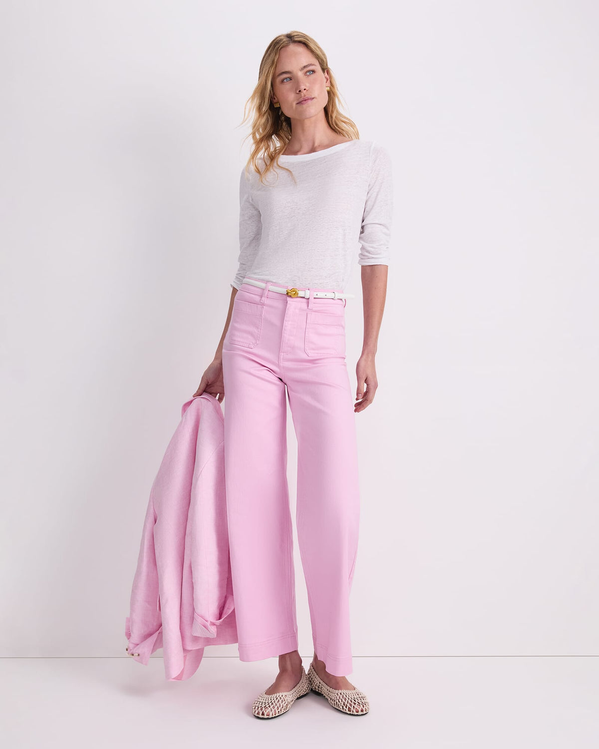 Cecile Folded Linen Top