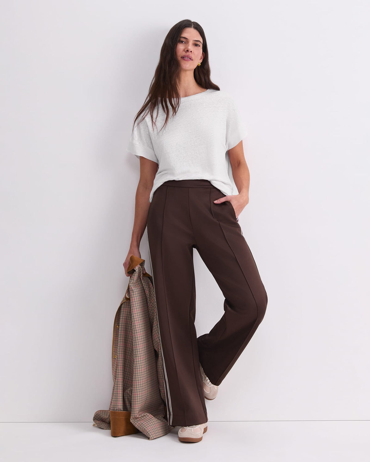 Tonia Crew Neck Linen Tee