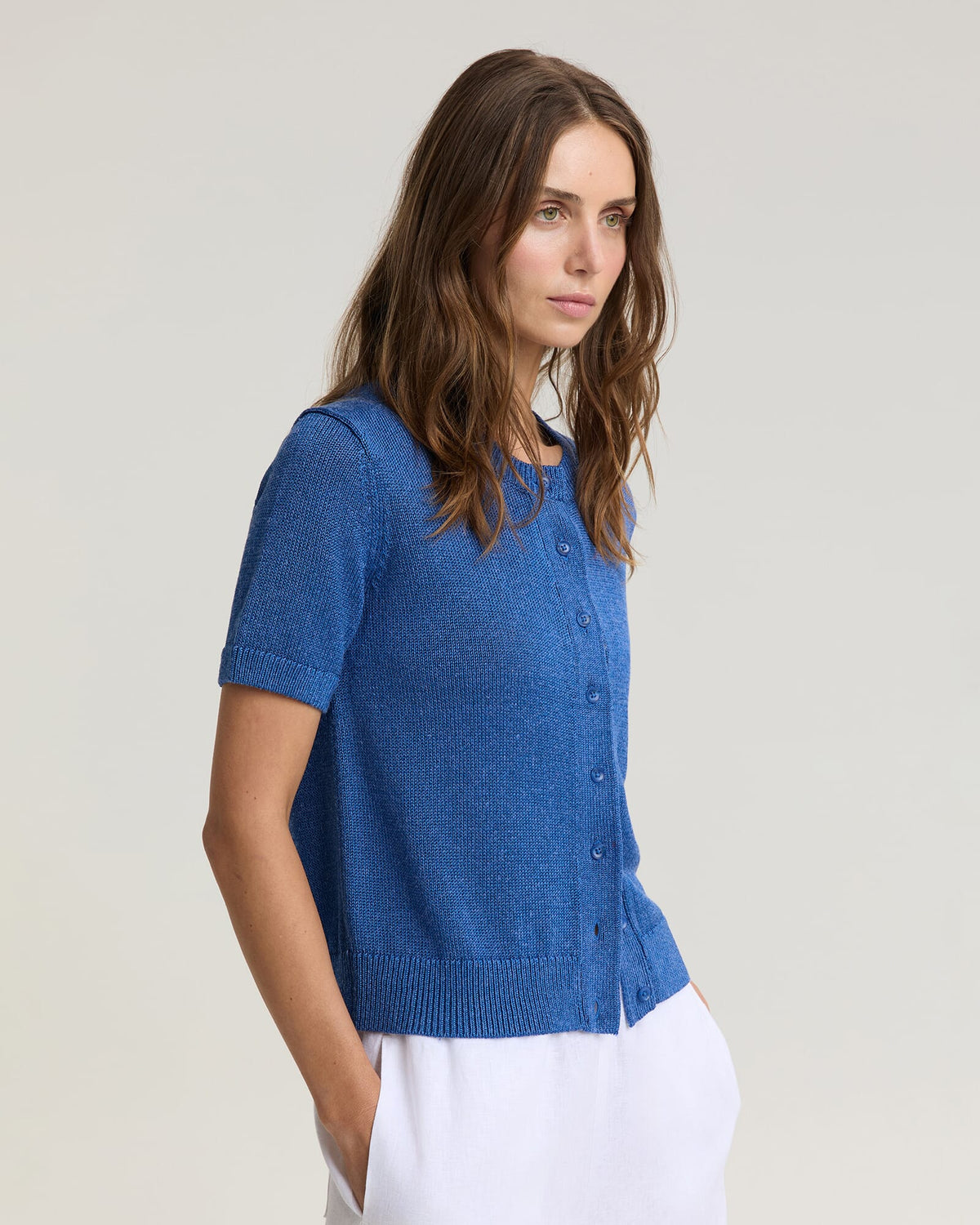 Linen Blend Cardigan