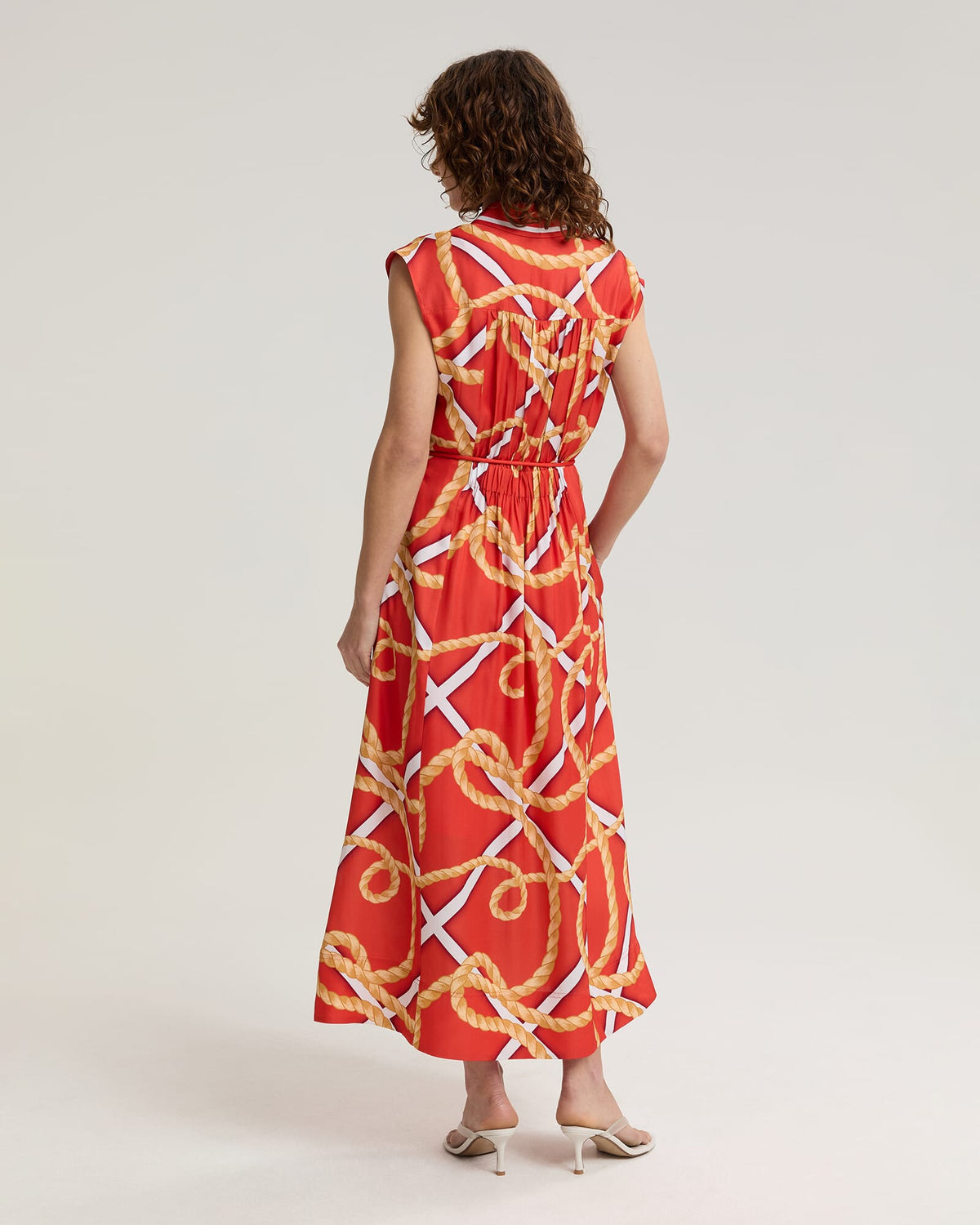 Clove Print Shirt Dress