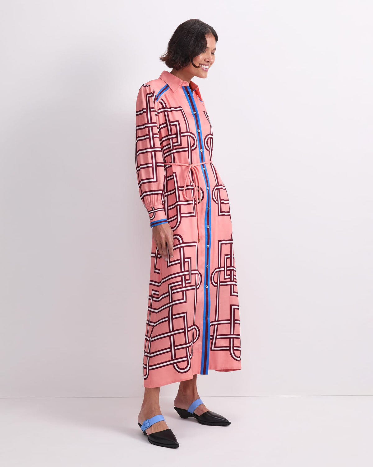 Rhodes Long Sleeve Shirt Dress