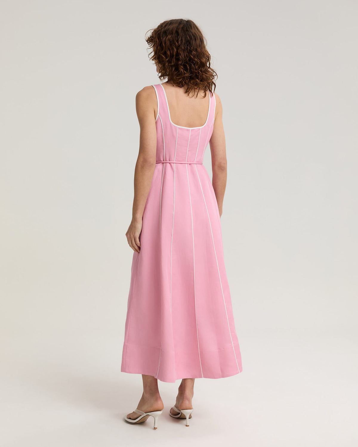 Vallerina Piping Midi Dress