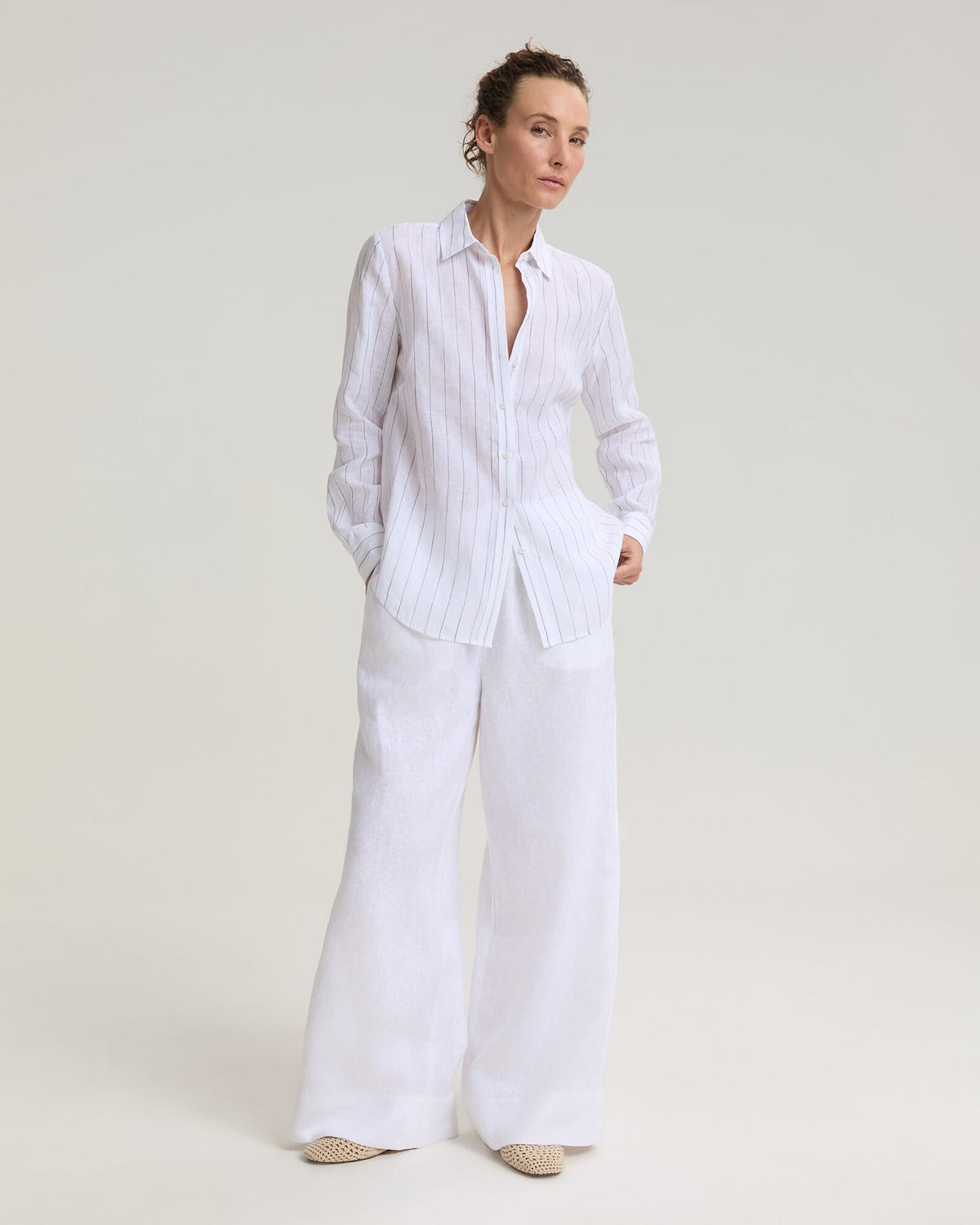 Dahlia Stripe Linen Shirt