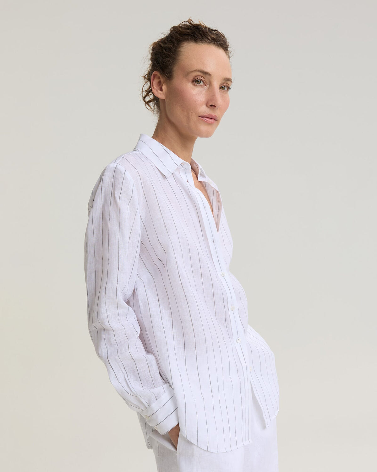 Dahlia Stripe Linen Shirt