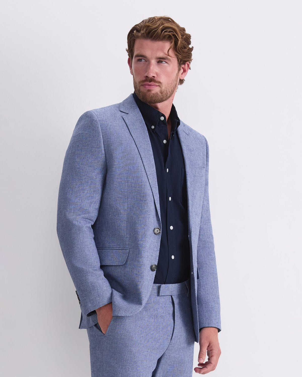 Ridley Linen Blend Suit Jacket