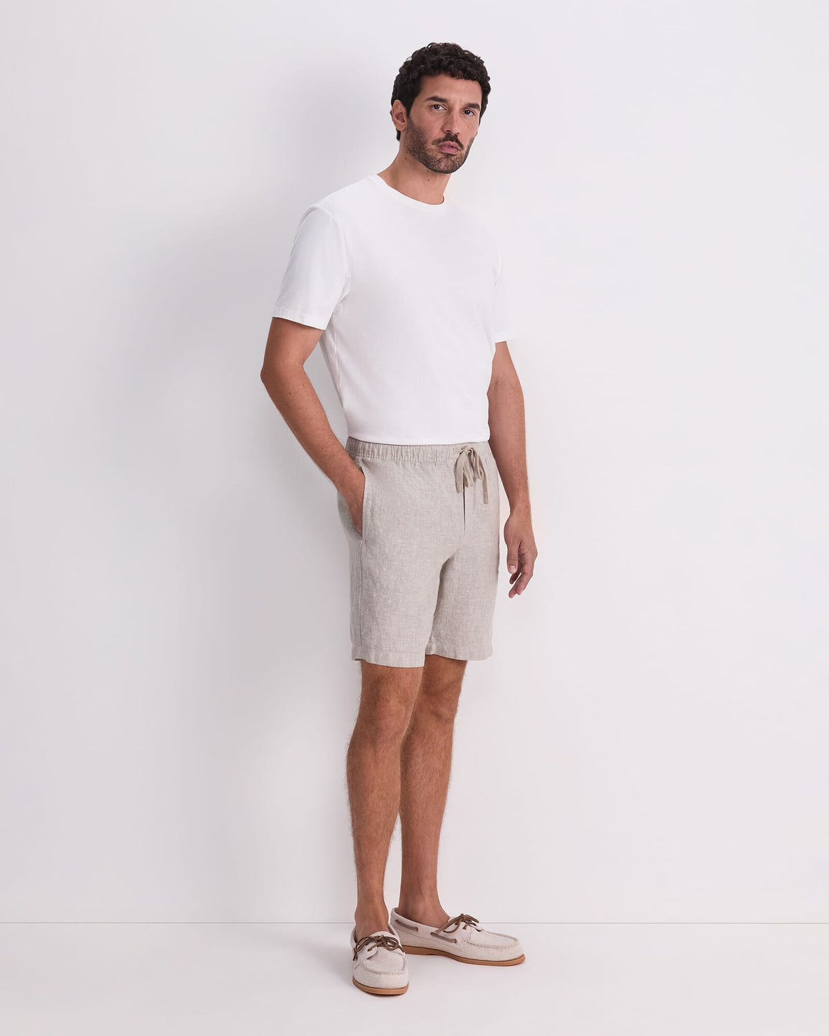 Caffery Yarn-Dyed Linen Short