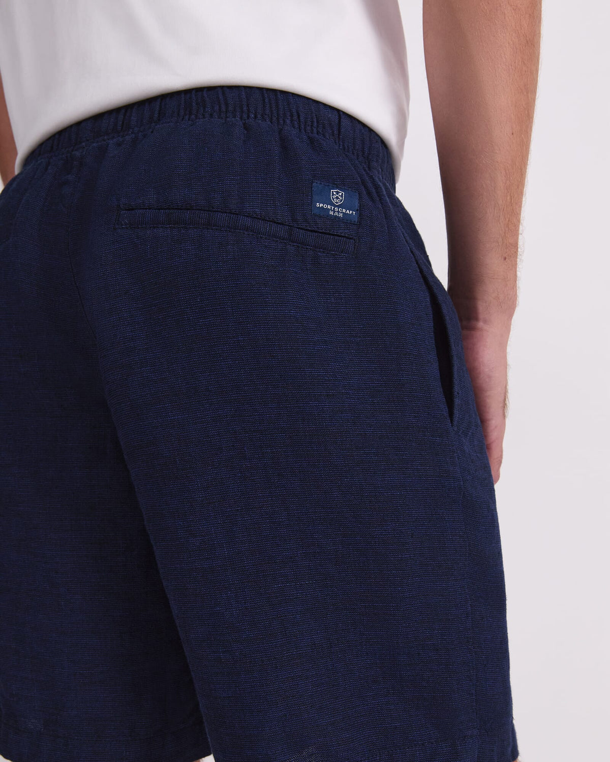 Caffery Yarn-Dyed Linen Short