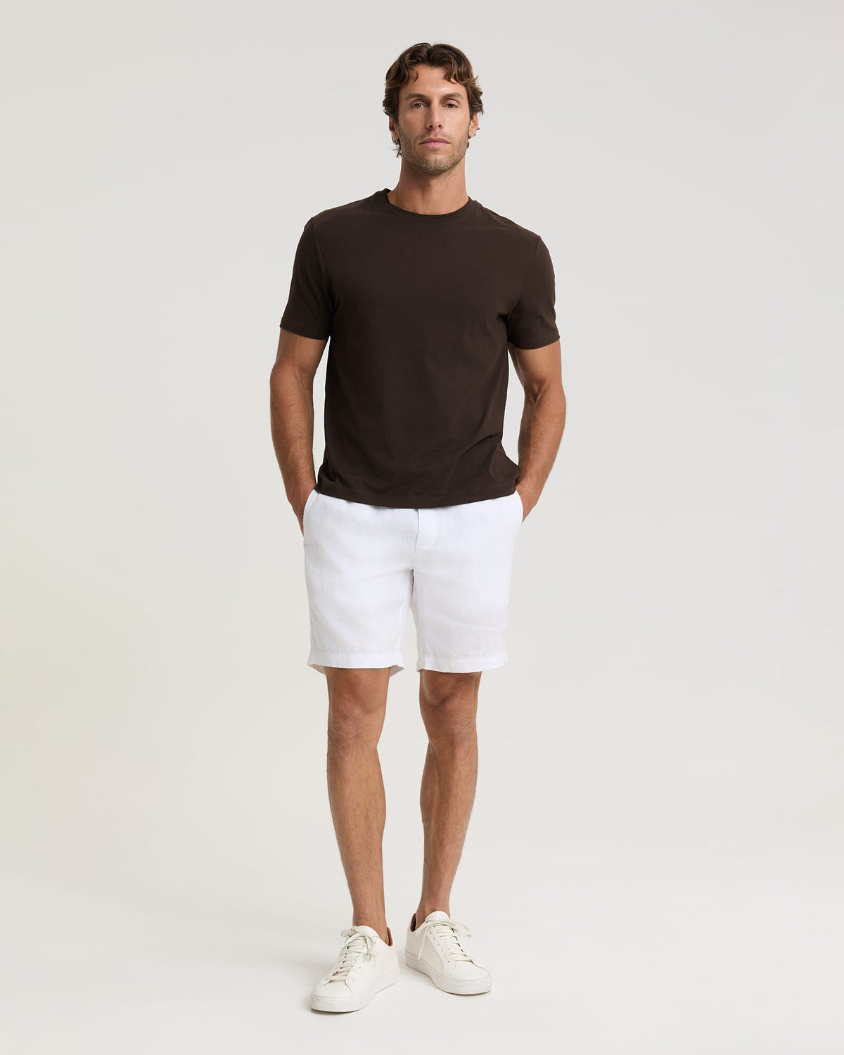 Caffery Yarn-Dyed Linen Short
