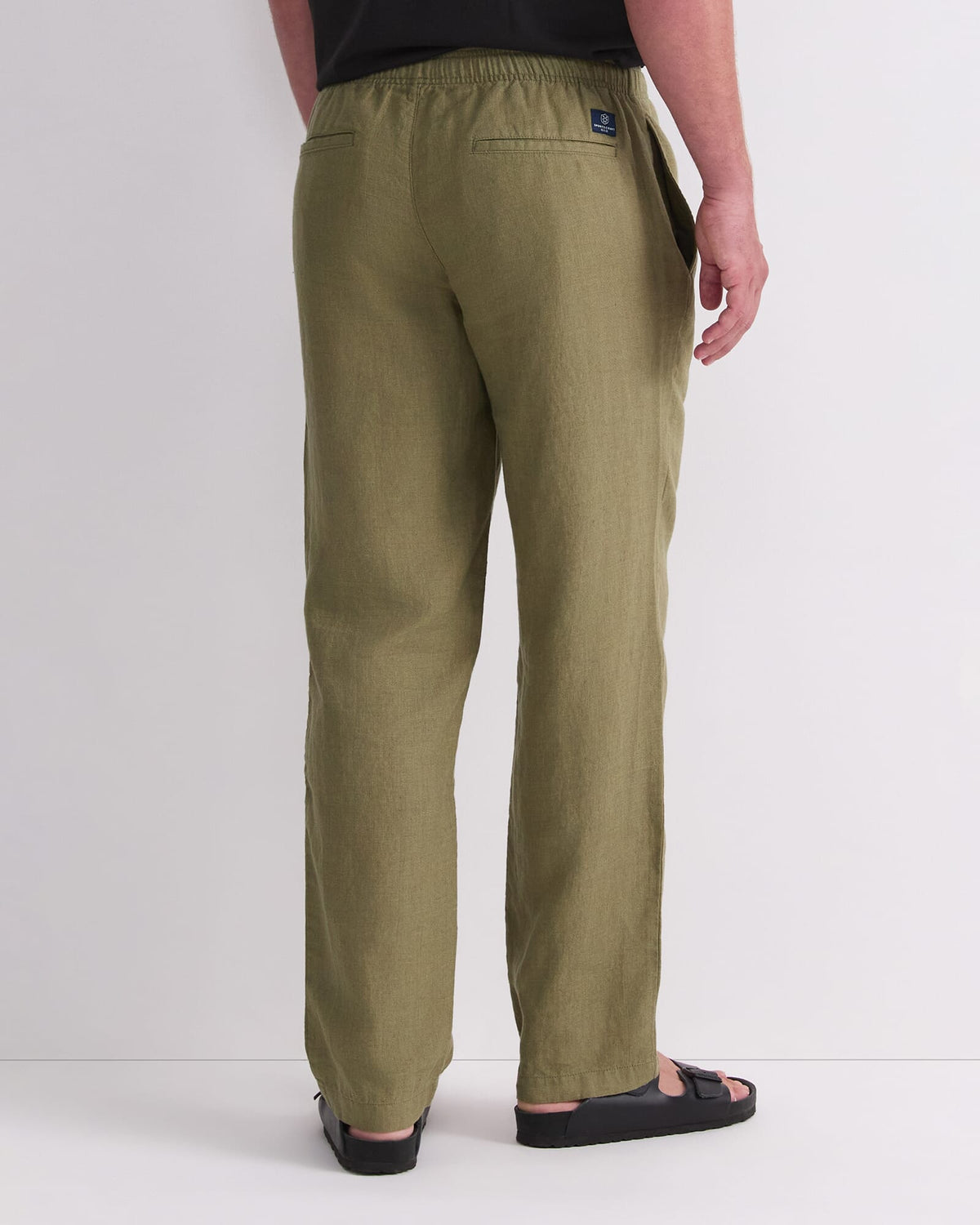 Caffery Yarn-Dyed Linen Pant