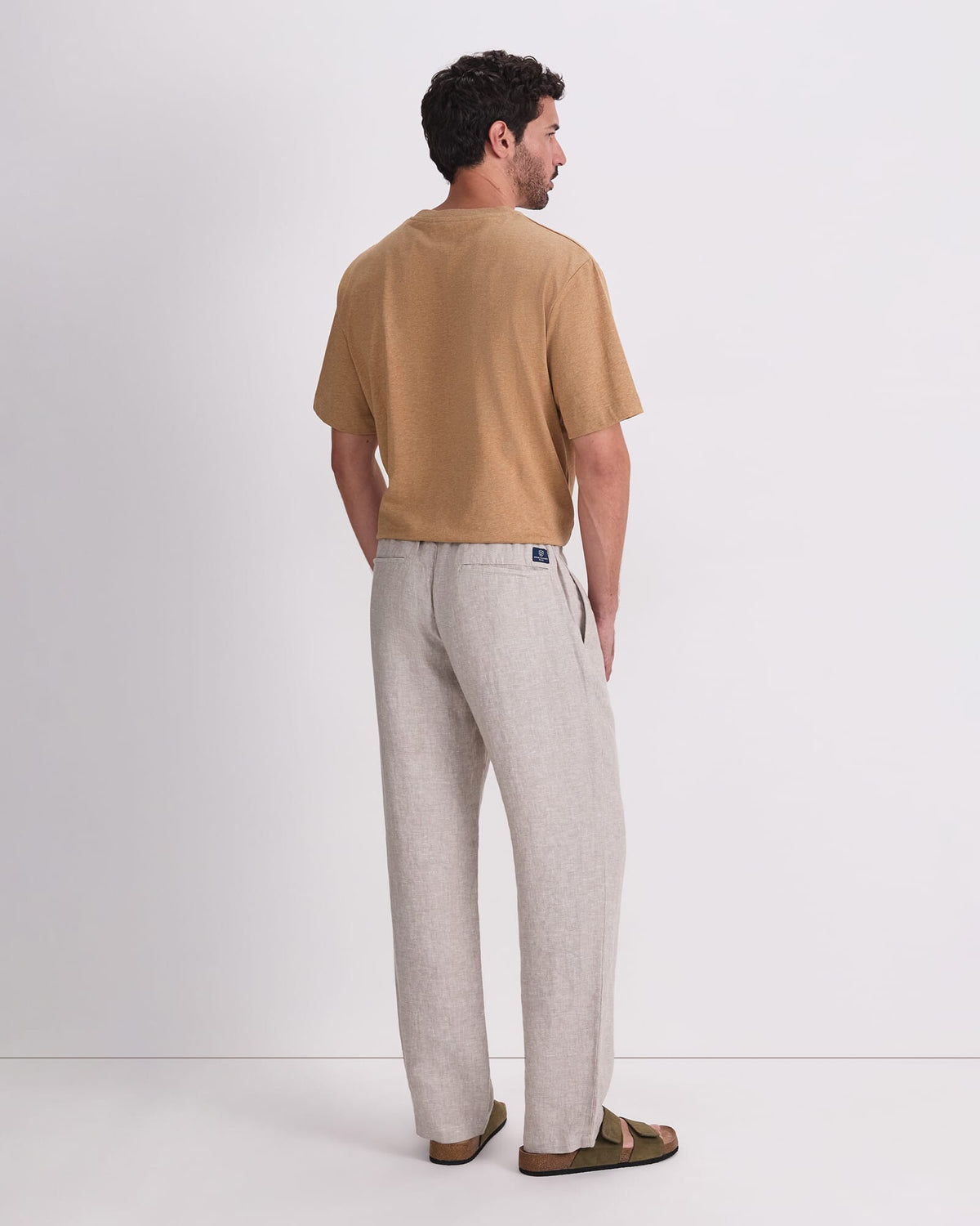 Caffery Yarn-Dyed Linen Pant