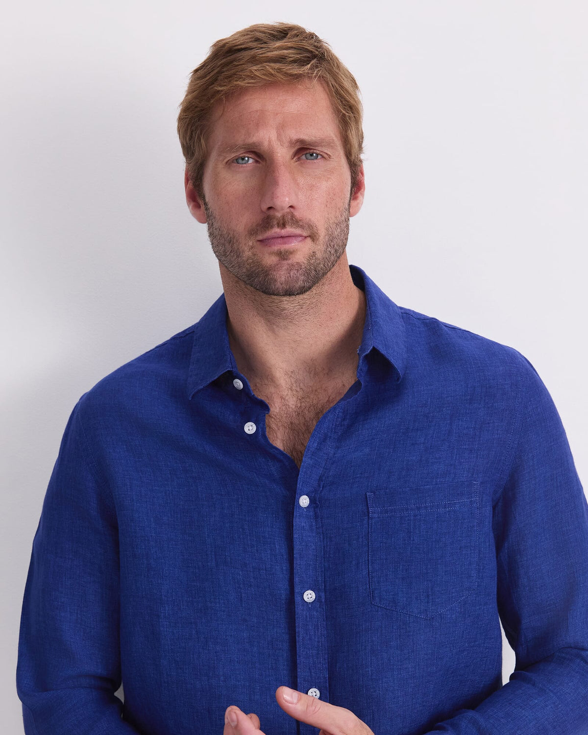 Linen Long Sleeve Delave Shirt