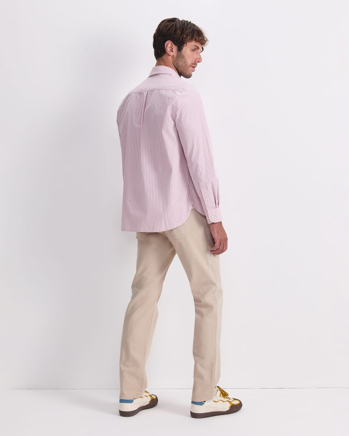 Long Sleeve Stripe Poplin Shirt