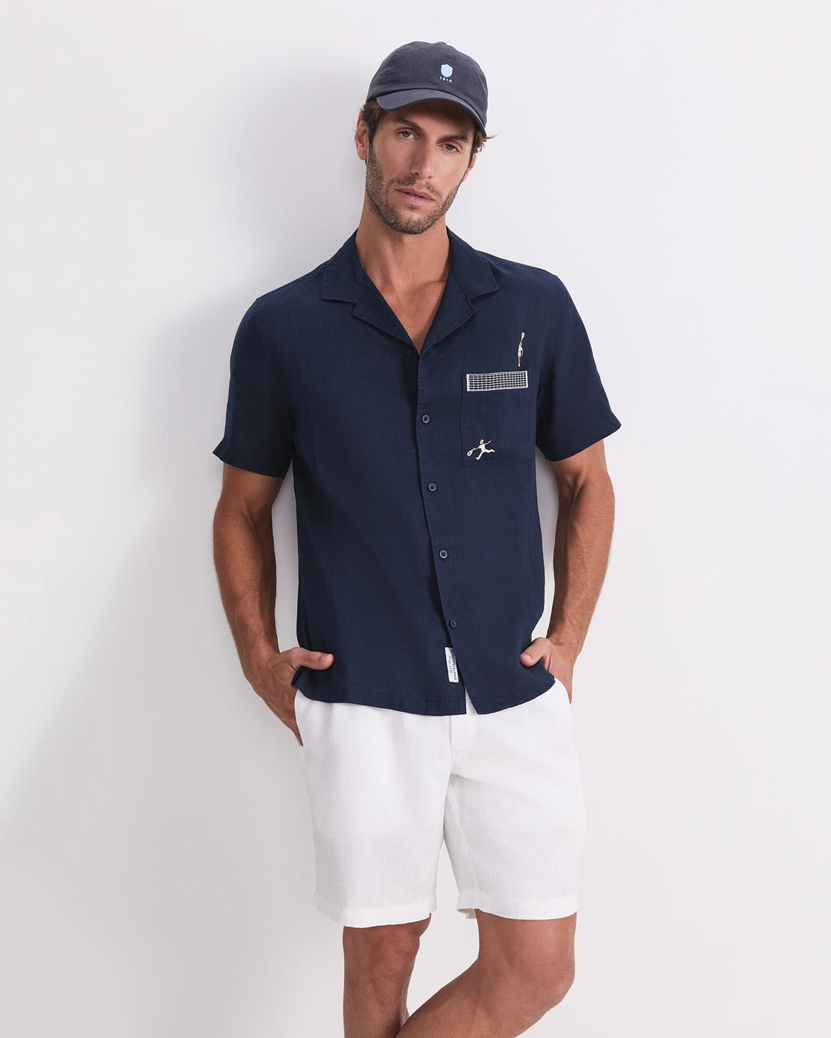 Club Short Sleeve Linen Shirt