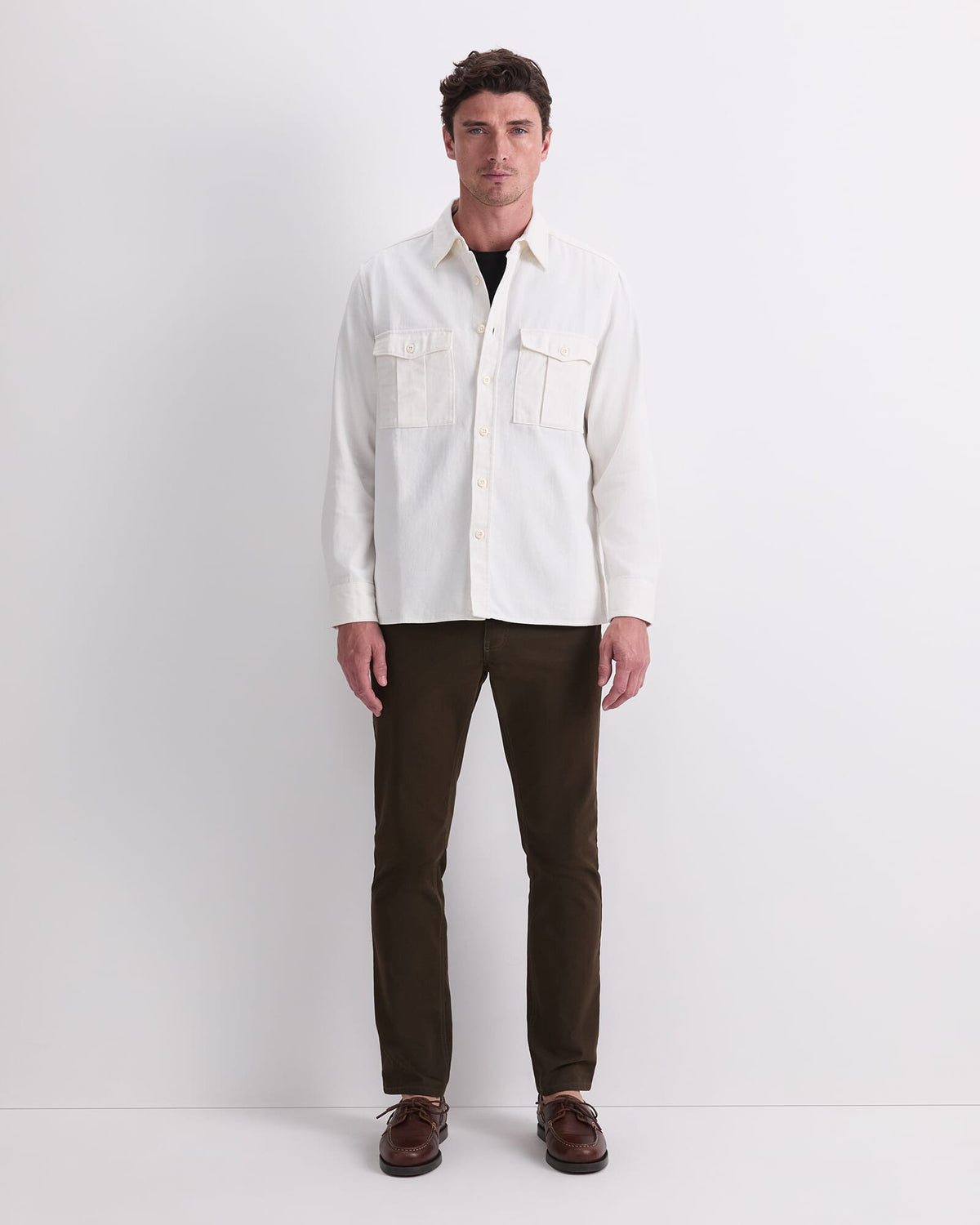 Long Sleeve Double Pocket Overshirt