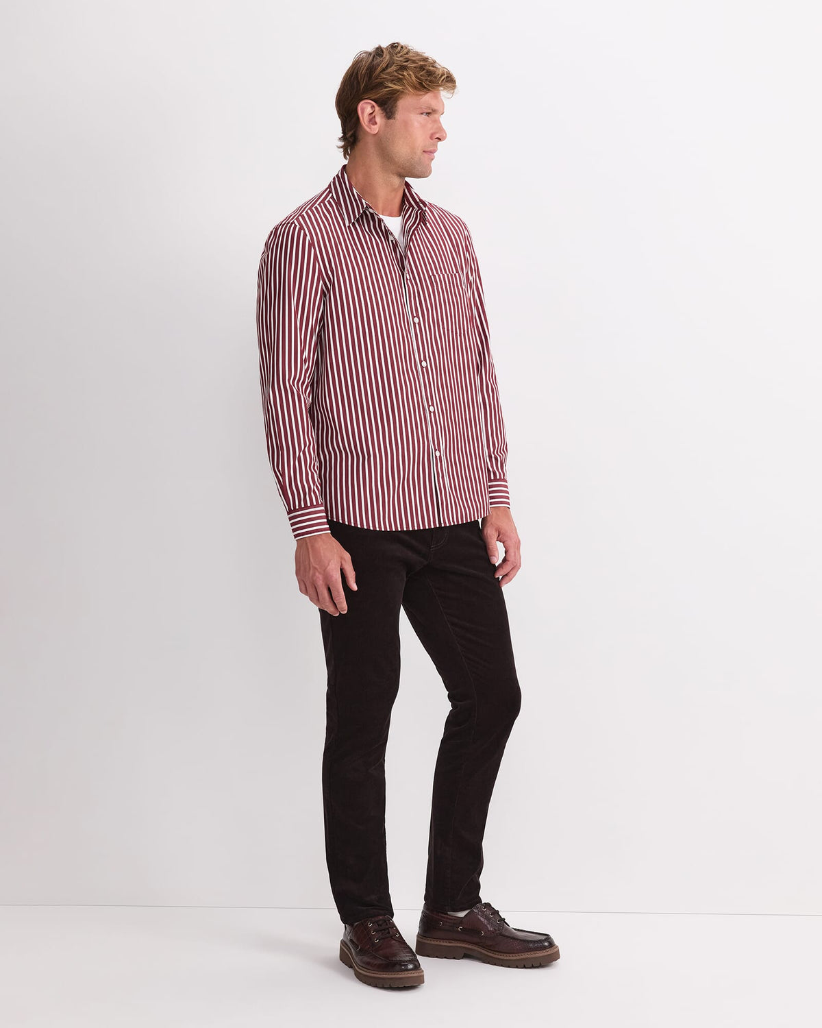 Ryan Stripe Long Sleeve Shirt
