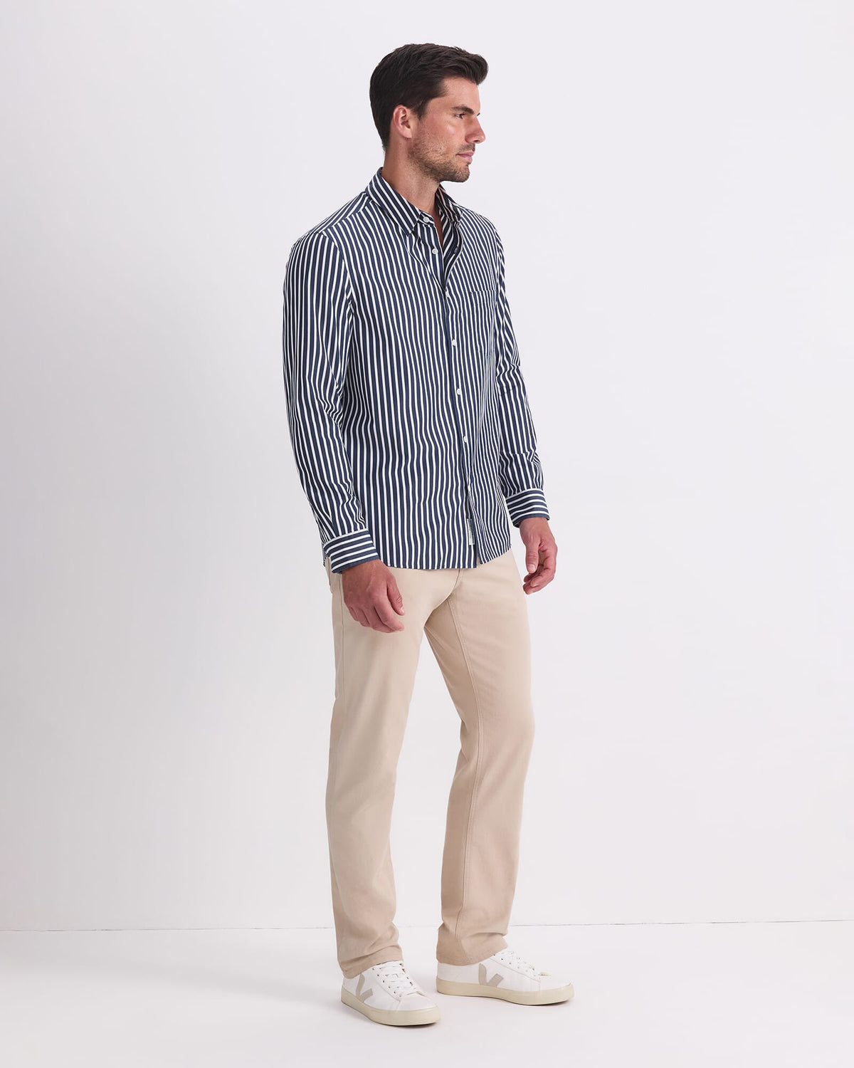 Ryan Stripe Long Sleeve Shirt