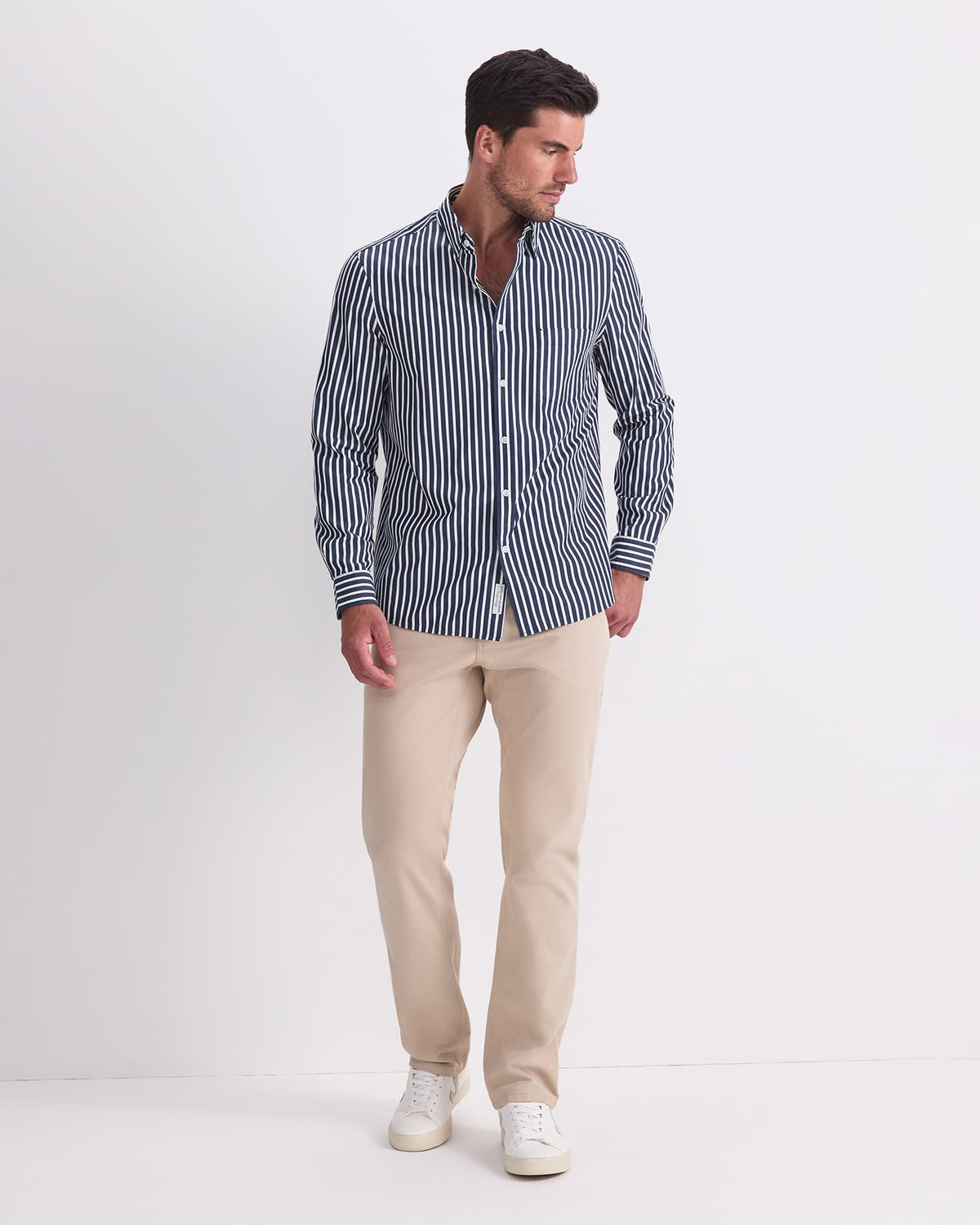 Ryan Stripe Long Sleeve Shirt