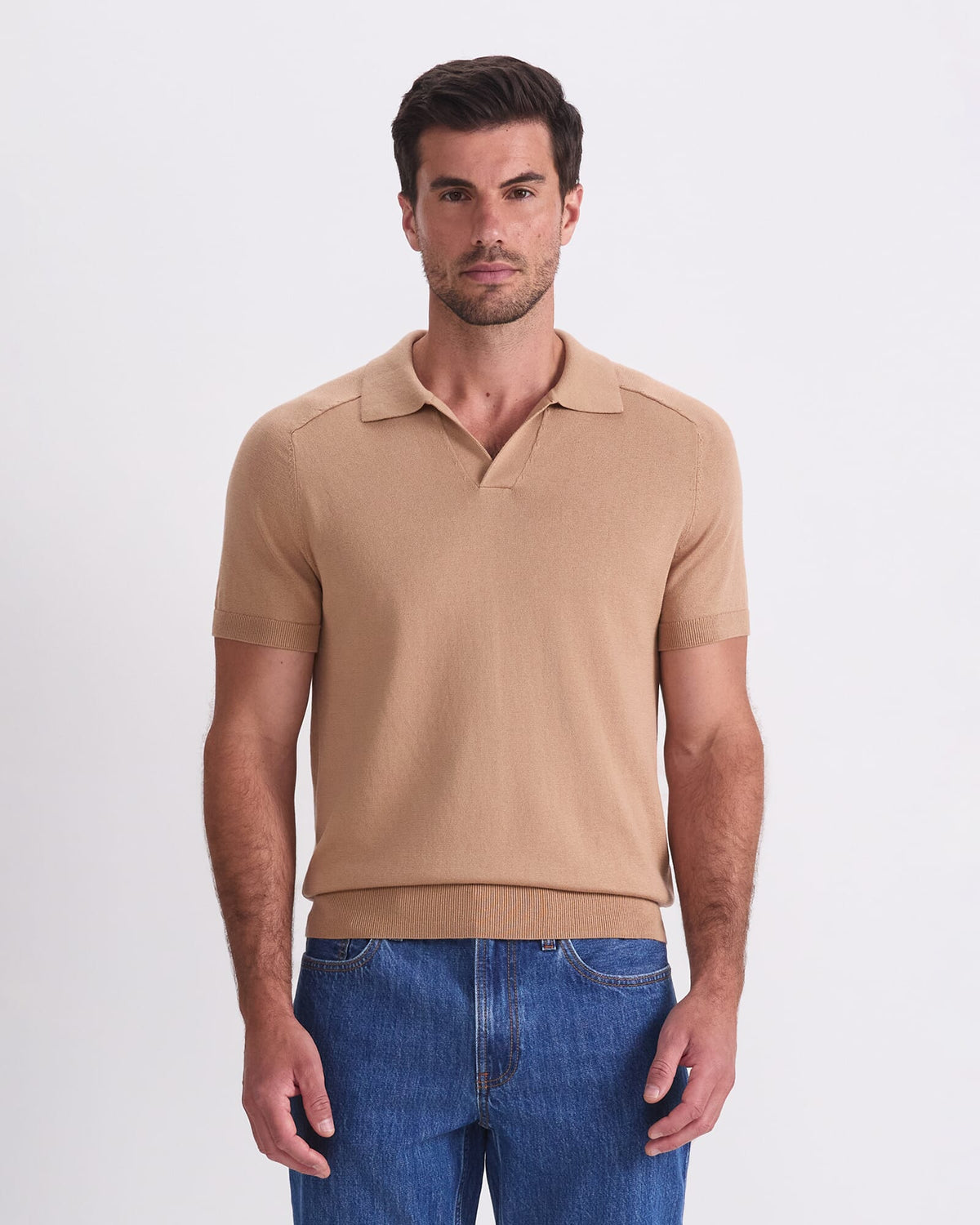 Brookes Short Sleeve Knit Polo