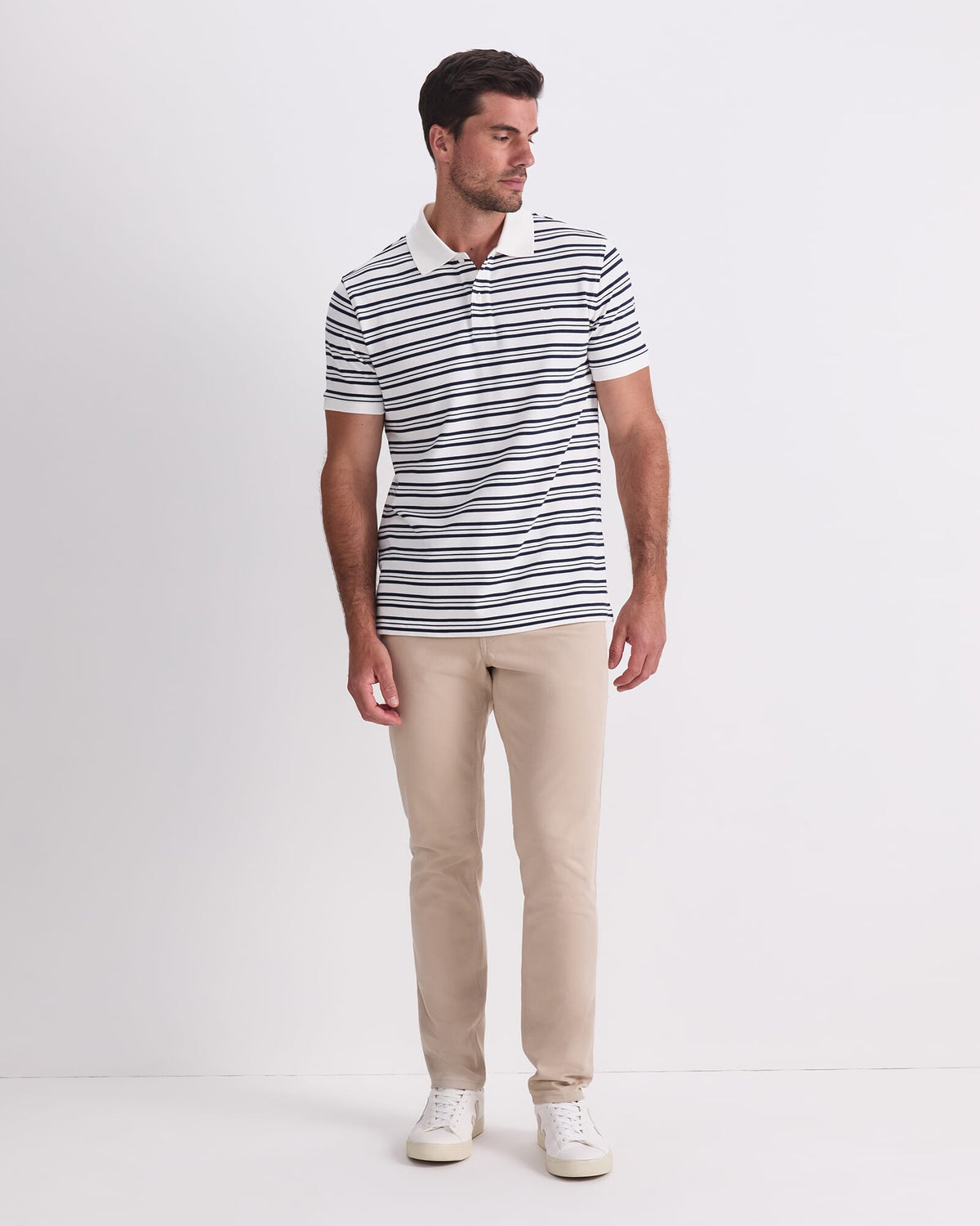 SC Stripe Pique Polo