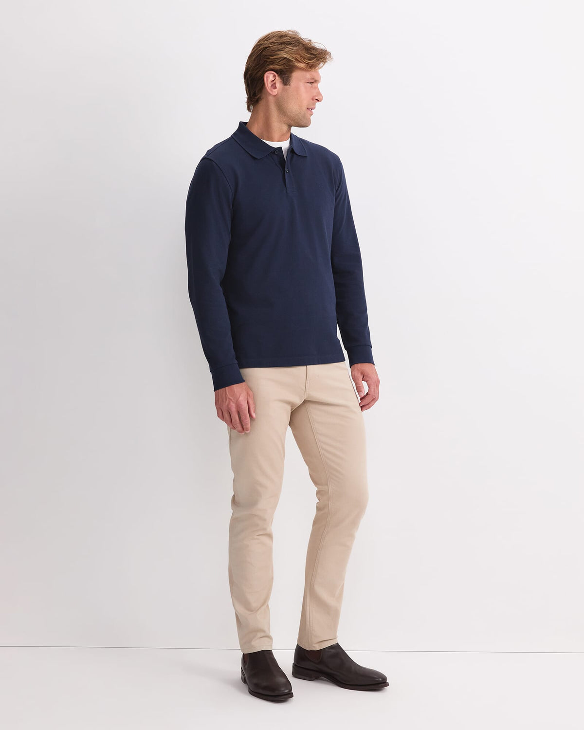 Long Sleeve SC Pique Polo