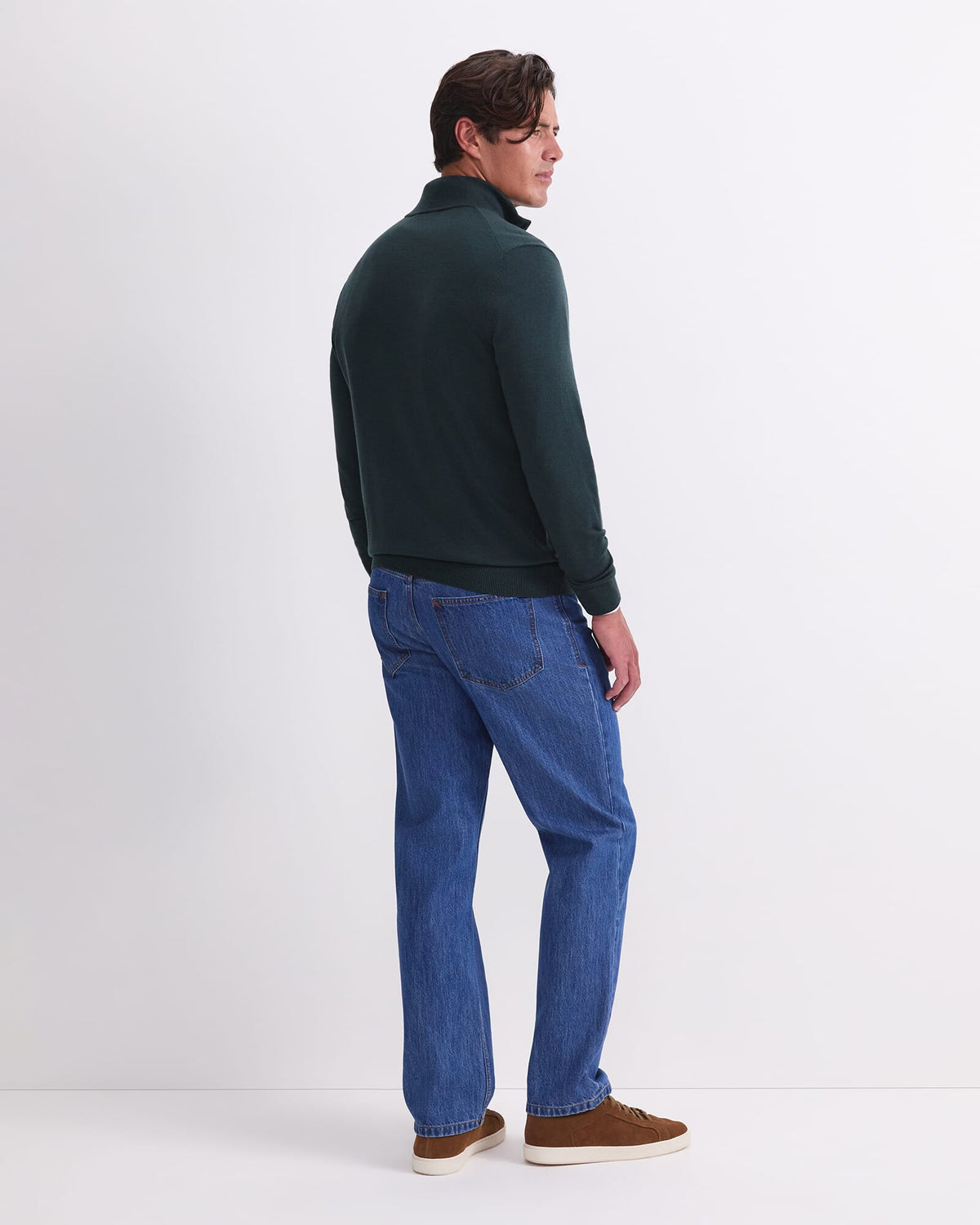 Merino Quarter Zip Knit