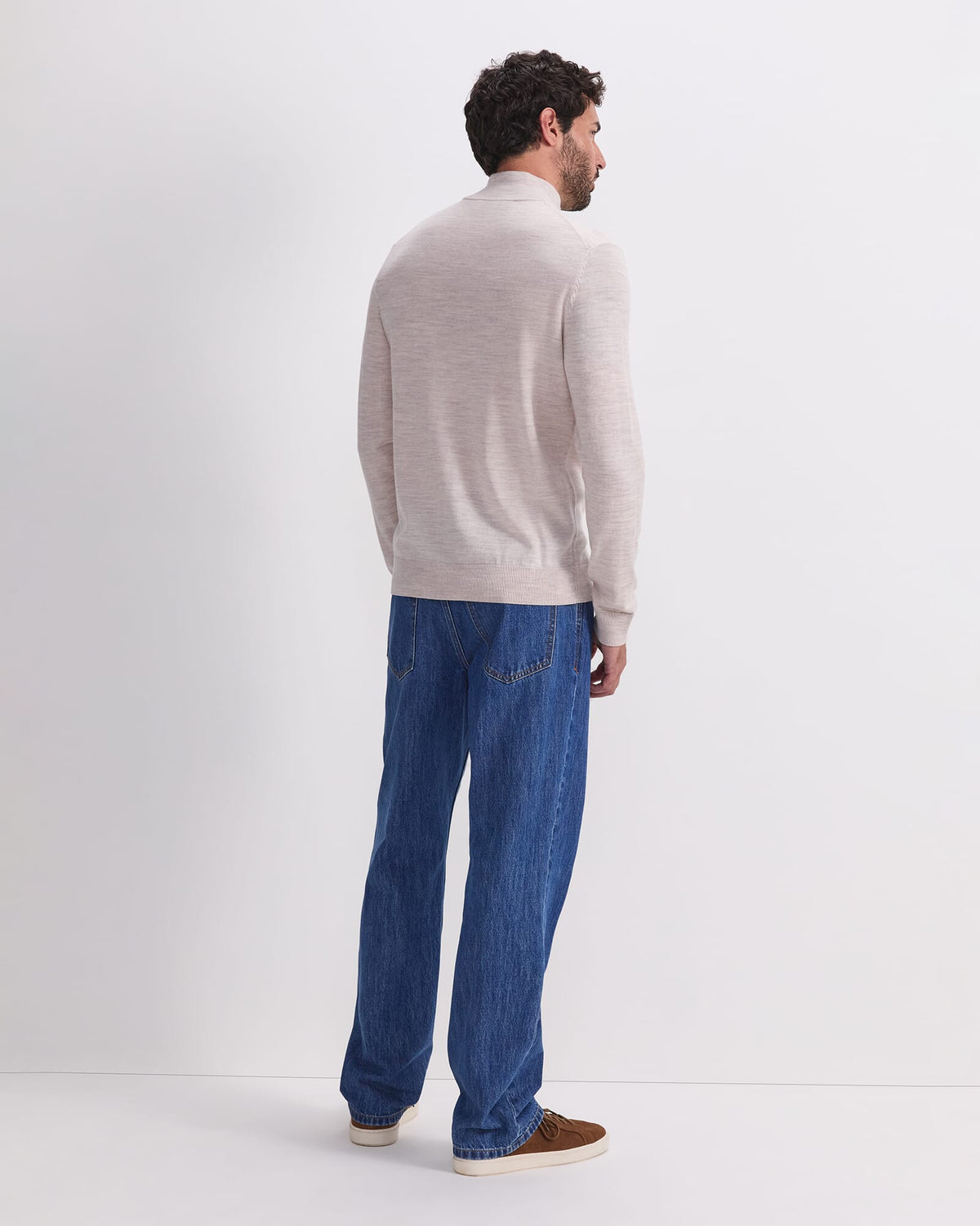 Merino Quarter Zip Knit