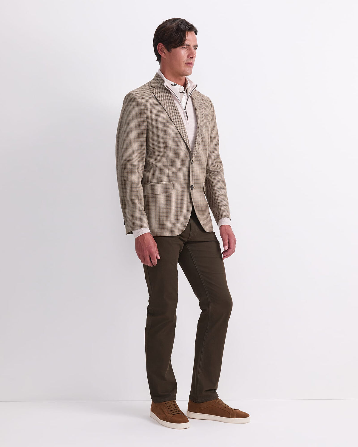 Check Single Breasted Blazer