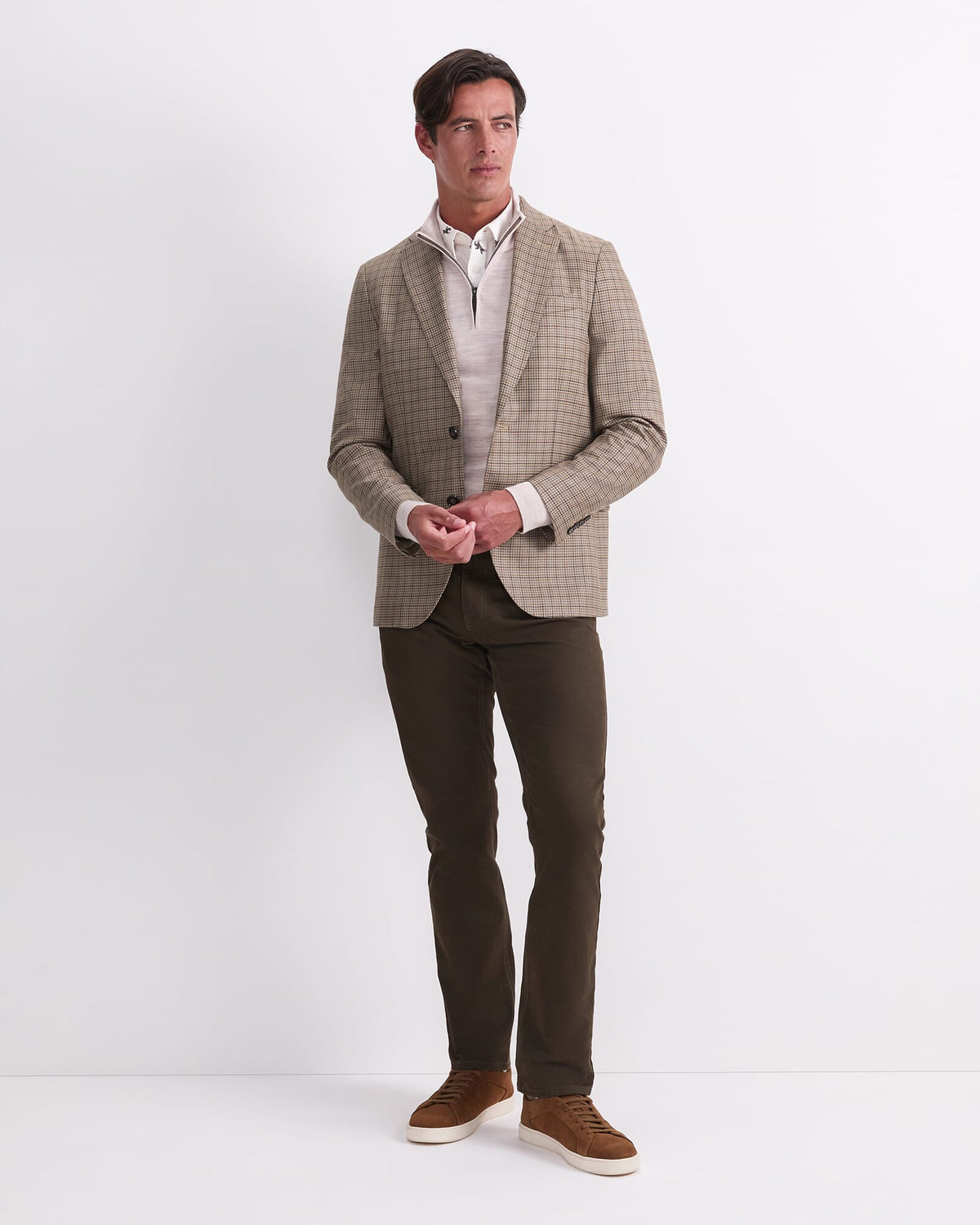 Check Single Breasted Blazer
