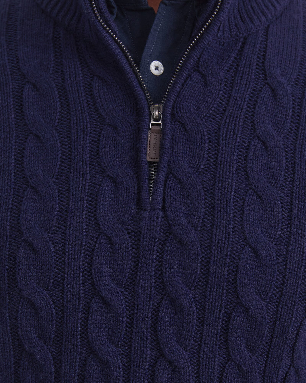 Cable Knit Quarter Zip